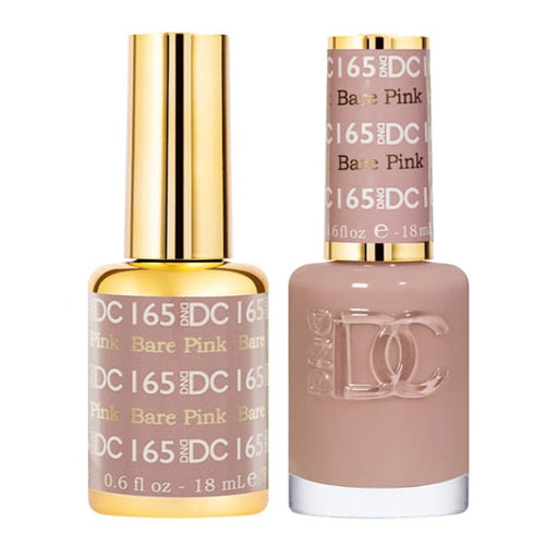 DND DC Matching Pair - Creamy Collection - 165 Bare Pink - OceanNailSupply