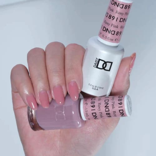 DND Matching Pair - Sheer Collection - 891 Rosy Pink - OceanNailSupply