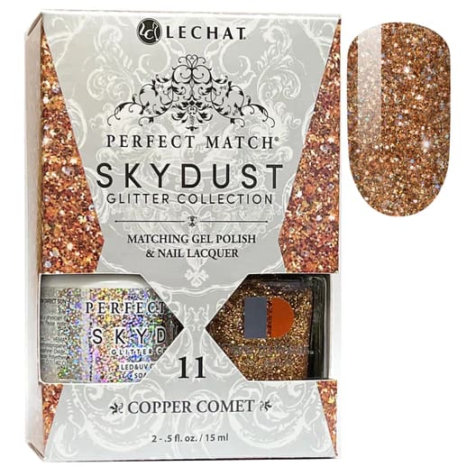 LeChat Perfect Match - SkyDust Collection 11 Copper Comet OceanNailSupply