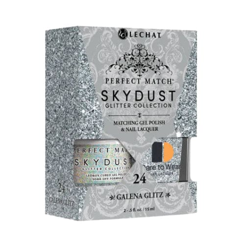 LeChat Perfect Match - SkyDust Collection 24 Galena Glitz OceanNailSupply
