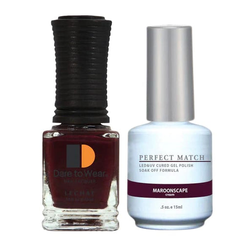 Perfect Match - 132 Maroonscape (Gel & Lacquer) 0.5oz - OceanNailSupply