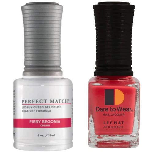Perfect Match - 252 FIERY BEGONIA (Gel & Lacquer) 0.5oz - OceanNailSupply
