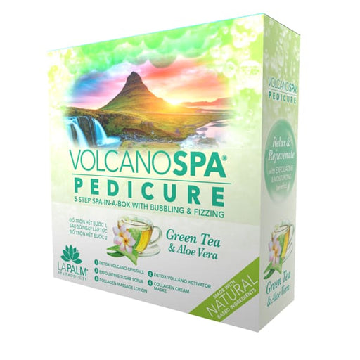 Volcano Spa 5 in 1 Deluxe Pedicure – Green Tea & Aloe Vera - OceanNailSupply