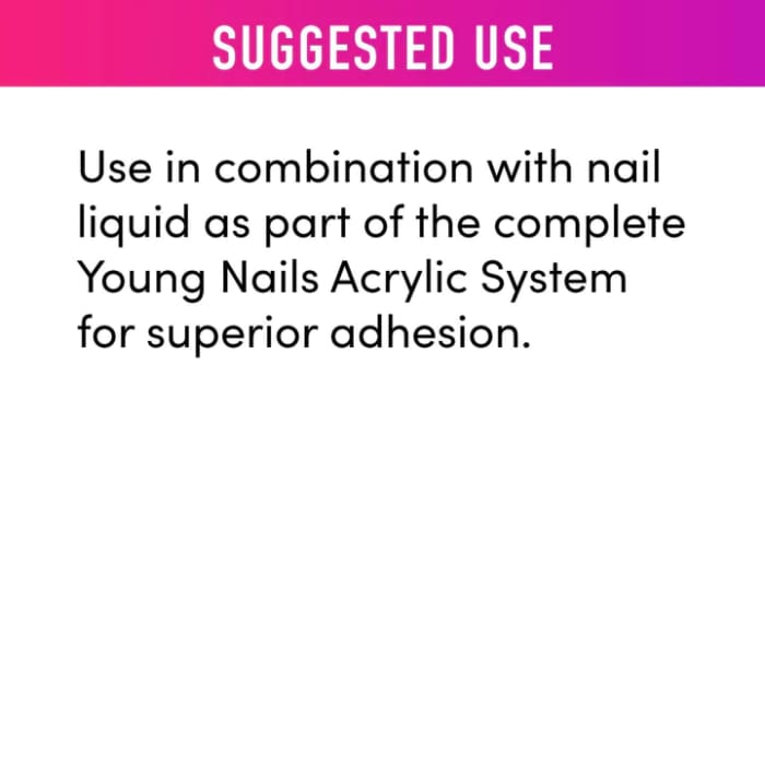 YOUNG NAILS / ACRYLIC POWDER - CORE CLEAR 85g. - OceanNailSupply