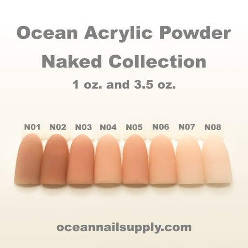 Ocean Acrylic Powder - Naked Collection - OceanNailSupply