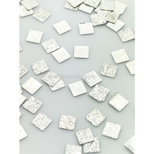 Japanese Stud Texture Square Flat [Silver] - OceanNailSupply