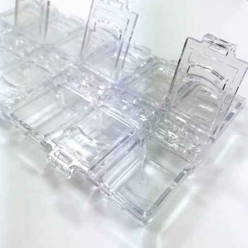 Plastic case storage with 12 slots for storage - OceanNailSupply