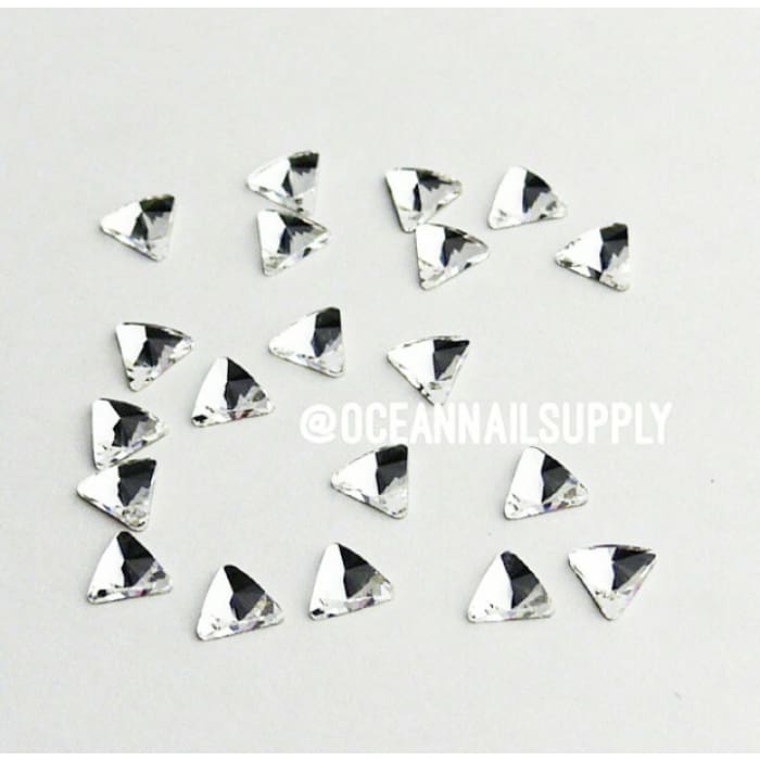 Swarovski Triangle Rivoli Flatback Crystal - OceanNailSupply