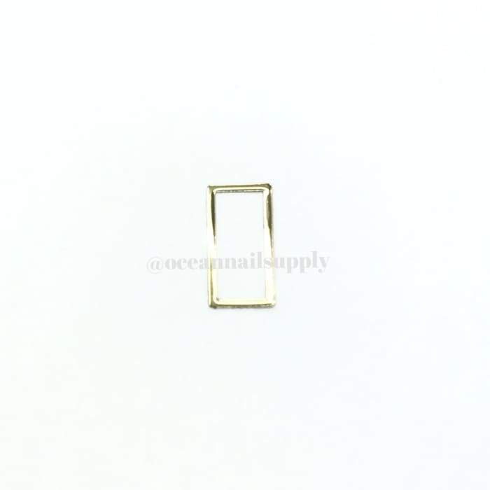 Thin Frame Gold Rectangle Frame - OceanNailSupply
