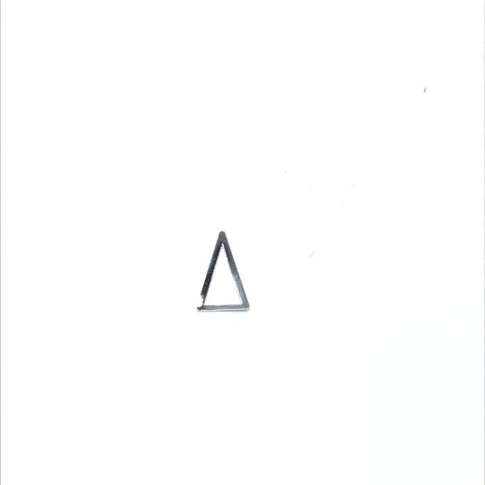 Thin Frame Silver Long Triangle [arrowhead] Frame - OceanNailSupply