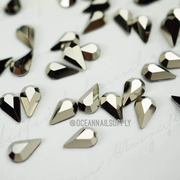 2300 Swarovski Teardrop Metallic Light Gold - OceanNailSupply