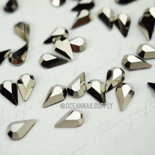 2300 Swarovski Teardrop Metallic Light Gold - OceanNailSupply