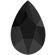 2303 Swarovski Pear Jet FB - OceanNailSupply