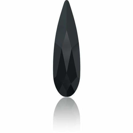 2304 Swarovski Raindrop Jet Flatback - OceanNailSupply