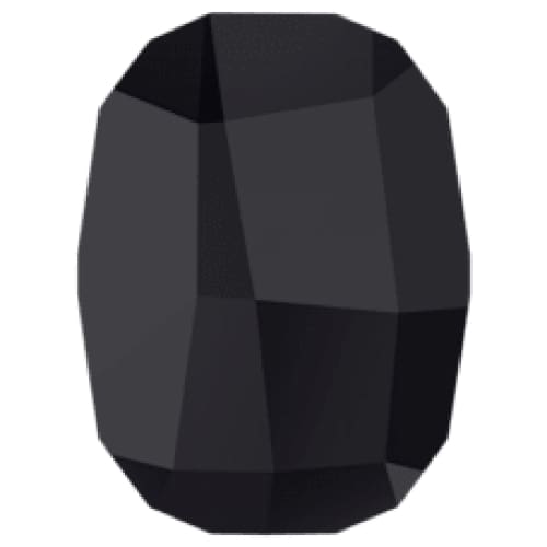 2585 Swarovski Graphic Jet Flatback - 8mm 5pcs UF - OceanNailSupply