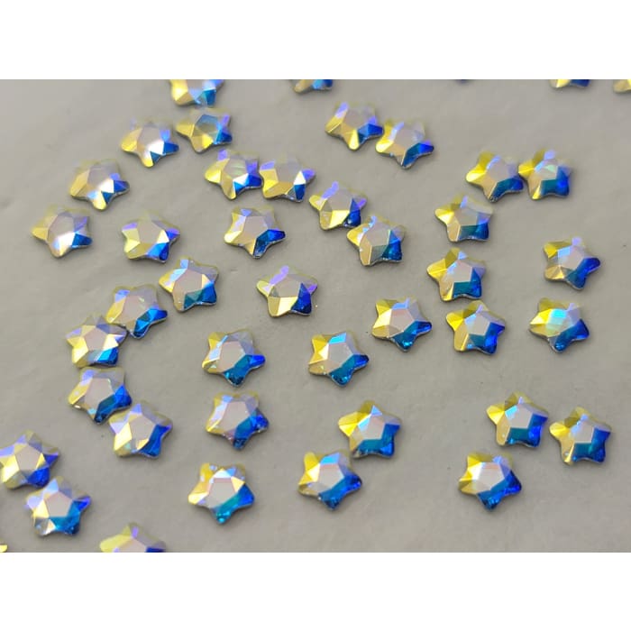 2754 Star Flower AB Flatback 4mm 10pcs - OceanNailSupply