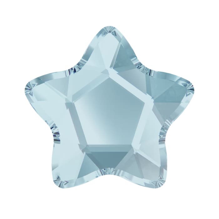 2754 Star Flower Aquamarine Flatback 4mm 10pcs - OceanNailSupply
