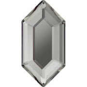 2776 Swarovski Elongated Hexagon Black Diamond - OceanNailSupply