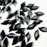 2797 Swarovski Diamond Leaf Jet - 10 x 5 mm 5pcs - OceanNailSupply