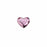2808 Swarovski Heart Antique Pink Flatback - OceanNailSupply