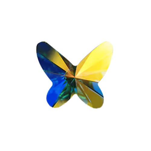 2854 Swarovski Butterfly Flatback Colors - OceanNailSupply