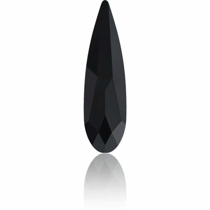 4331 Swarovski Raindrop Jet Fancy - OceanNailSupply