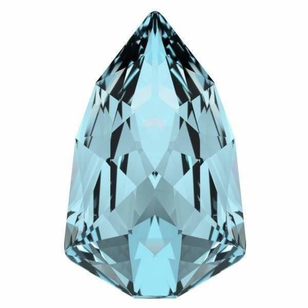 4707 Swarovski Slim Trilliant Aquamarine Fancy - OceanNailSupply