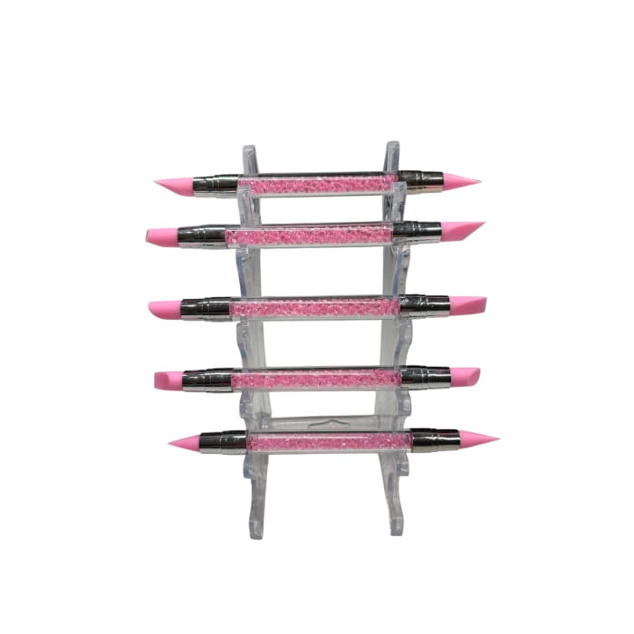5 Piece Silicone Nail Art Brushes - OceanNailSupply