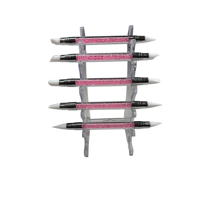 5 Piece Silicone Nail Art Brushes - OceanNailSupply
