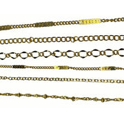 6 Pack Gold Chains For 3D Nail Art – Assorted Styles - OceanNailSupply
