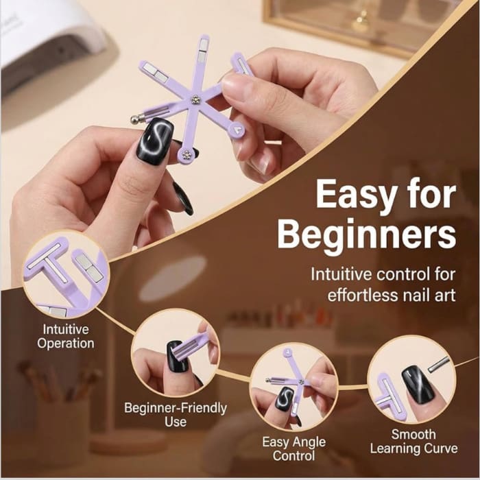 8-in-1 Cat Eye Magnet Tool – Multi-Design Nail Art Magnet - OceanNailSupply
