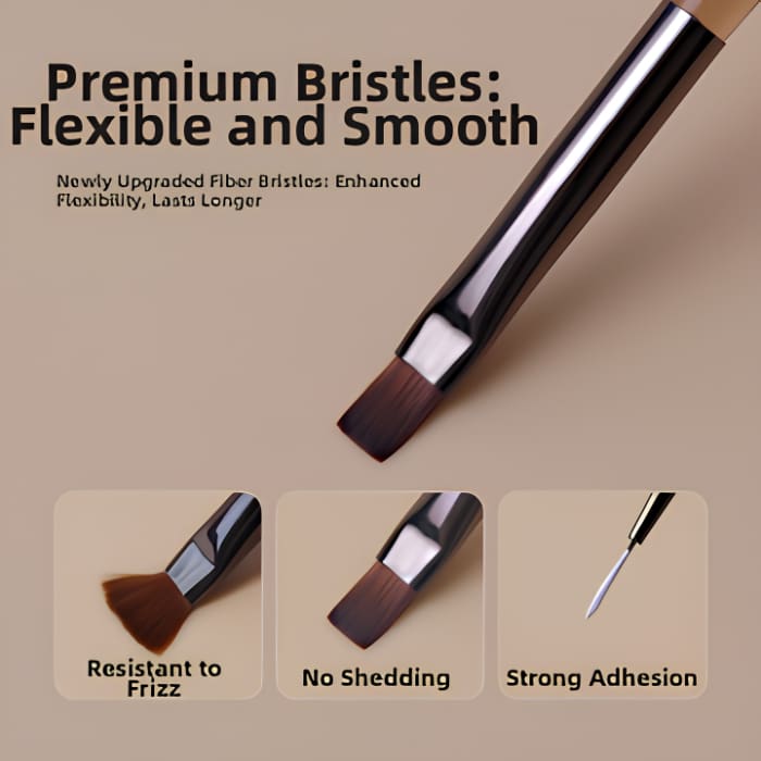 9pc Nail Art Brush Set – Professional Detail & Design Brushes - OceanNailSupply