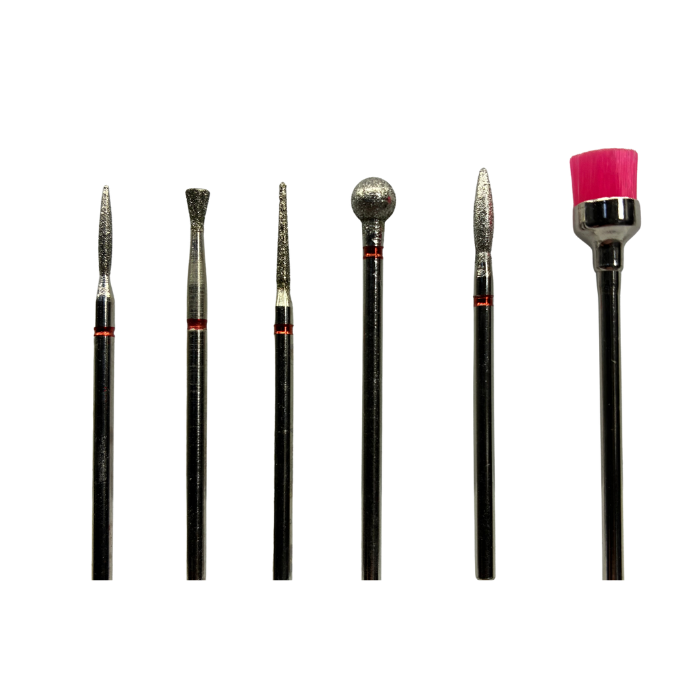 3/32" Diamond Cuticle Bit Set (6PCS)