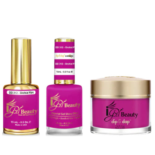 iGel Dip & Dap Trio - DD312 Orchid Flirt