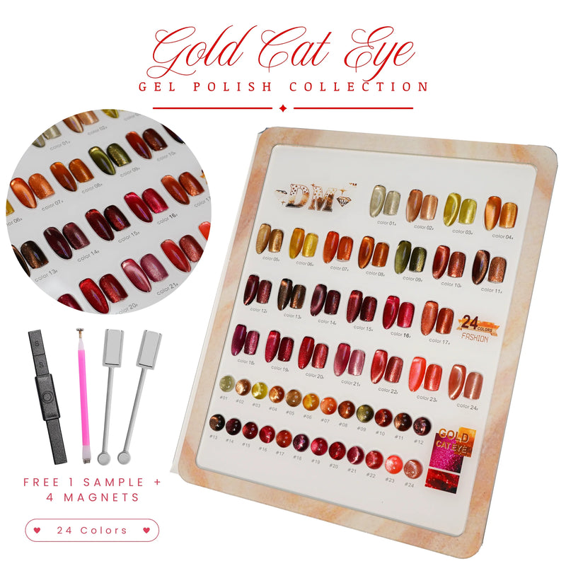 DM Gold Cat Eye Collection - #01 - #24