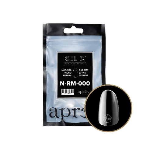 APRES GEL-X® NATURAL ROUND MEDIUM REFILL BAG