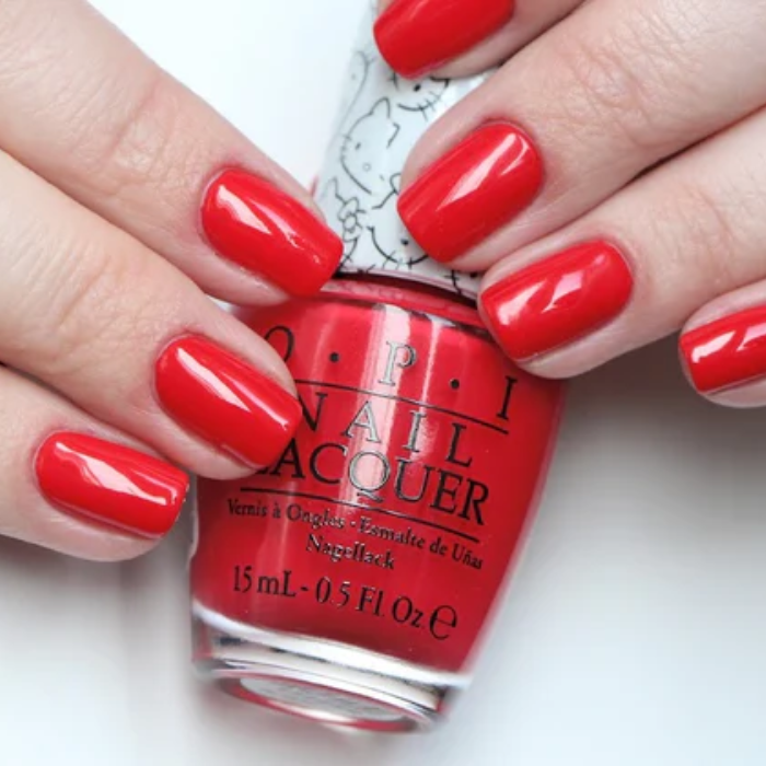 OPI Nail Lacquer - HELLO KITTY 5 Apples Tall 0.5 oz - #NLH89