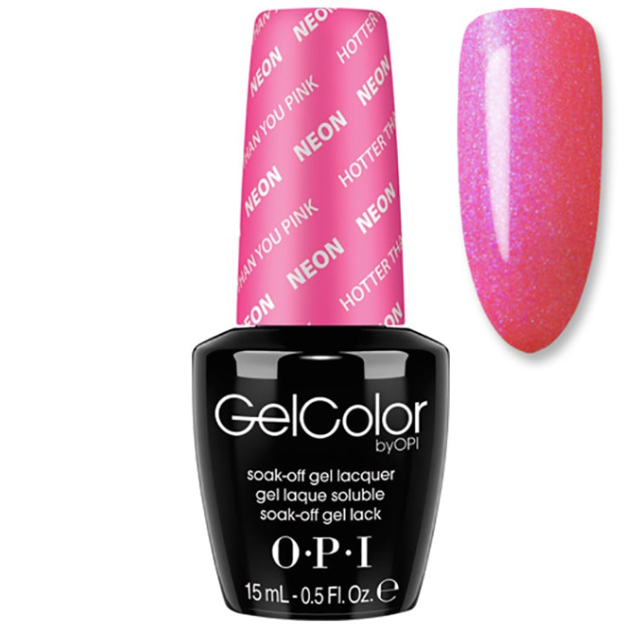 OPI GelColor - Hotter Than You Pink 0.5 oz - #GCN36