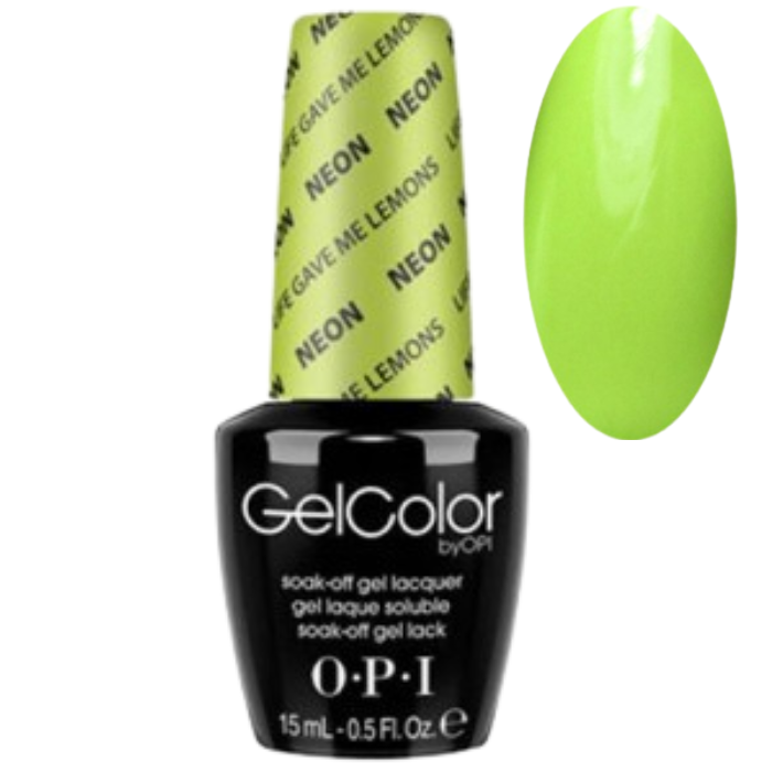 OPI GelColor - Life Gave Me Lemons (NEON COLLECTION) 0.5 oz - #GCN33