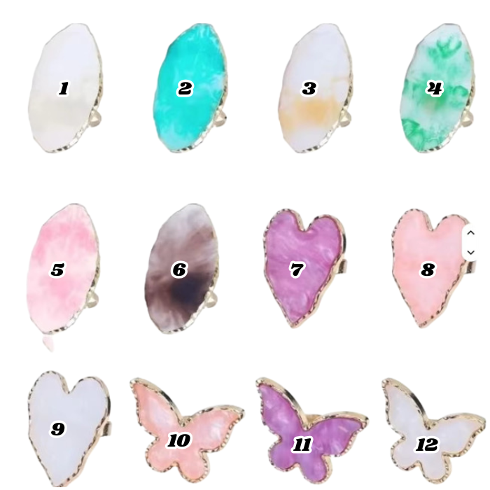 Assorted Nail Art Ring Palettes