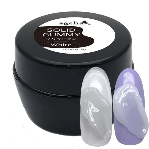AGEHA SOLID GUMMY WHITE - OceanNailSupply