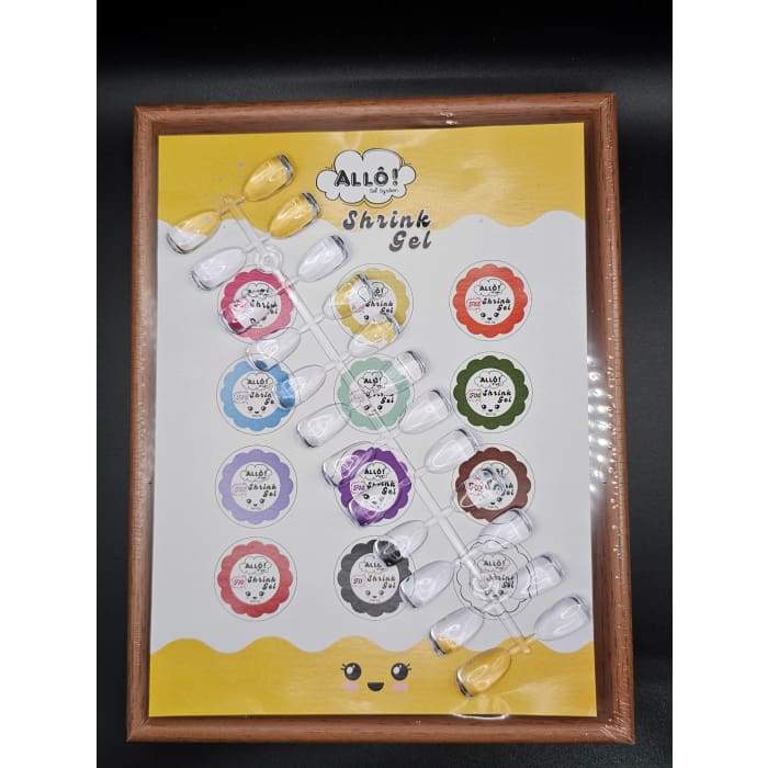 ALLÔ Shrink Gel Art Design Kit - 12 colors + 1 Base - OceanNailSupply