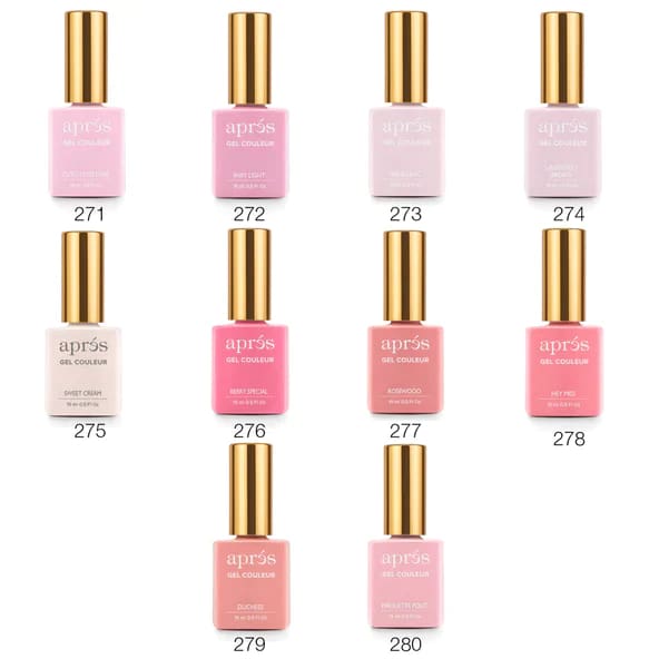 Apres - Gel Couleur Bundle - 10 colors #271 - #280 — OceanNailSupply