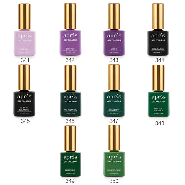 Apres - Gel Couleur Bundle - 10 colors #341 - #350 - OceanNailSupply