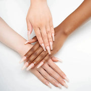 APRÉS GEL-X NEUTRALS TIPS - CHLOE NATURAL ALMOND MEDIUM [150PCS] - OceanNailSupply