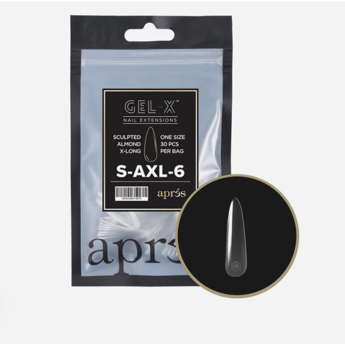 APRES GEL-X® SCULPTED ALMOND EXTRA LONG - REFILL BAG - OceanNailSupply