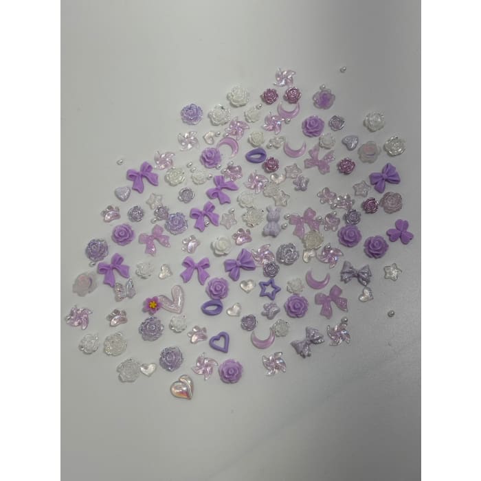 Assorted Pack of Charms (Purple) - OceanNailSupply