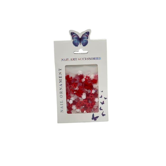 Assorted Pack of Charms (Red) - OceanNailSupply
