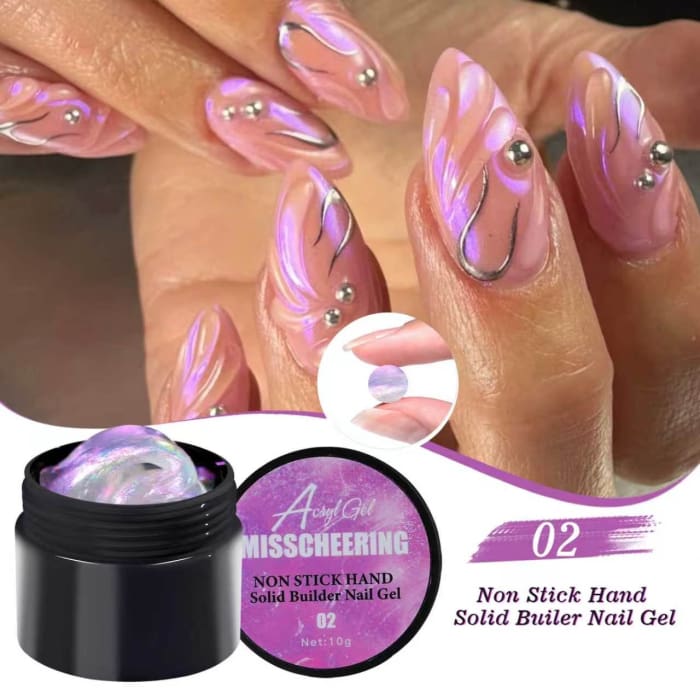 Aurora Pink 3D Molding Gel – Non-Stick Sculpting Nail Art Gel - OceanNailSupply