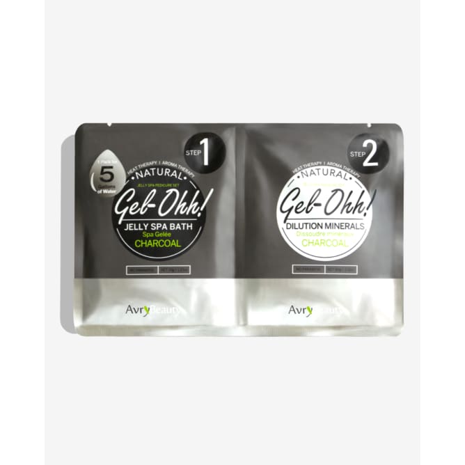 Avry Beauty Gel-Ohh! Jelly Spa bath (2 step) - Charcoal - OceanNailSupply